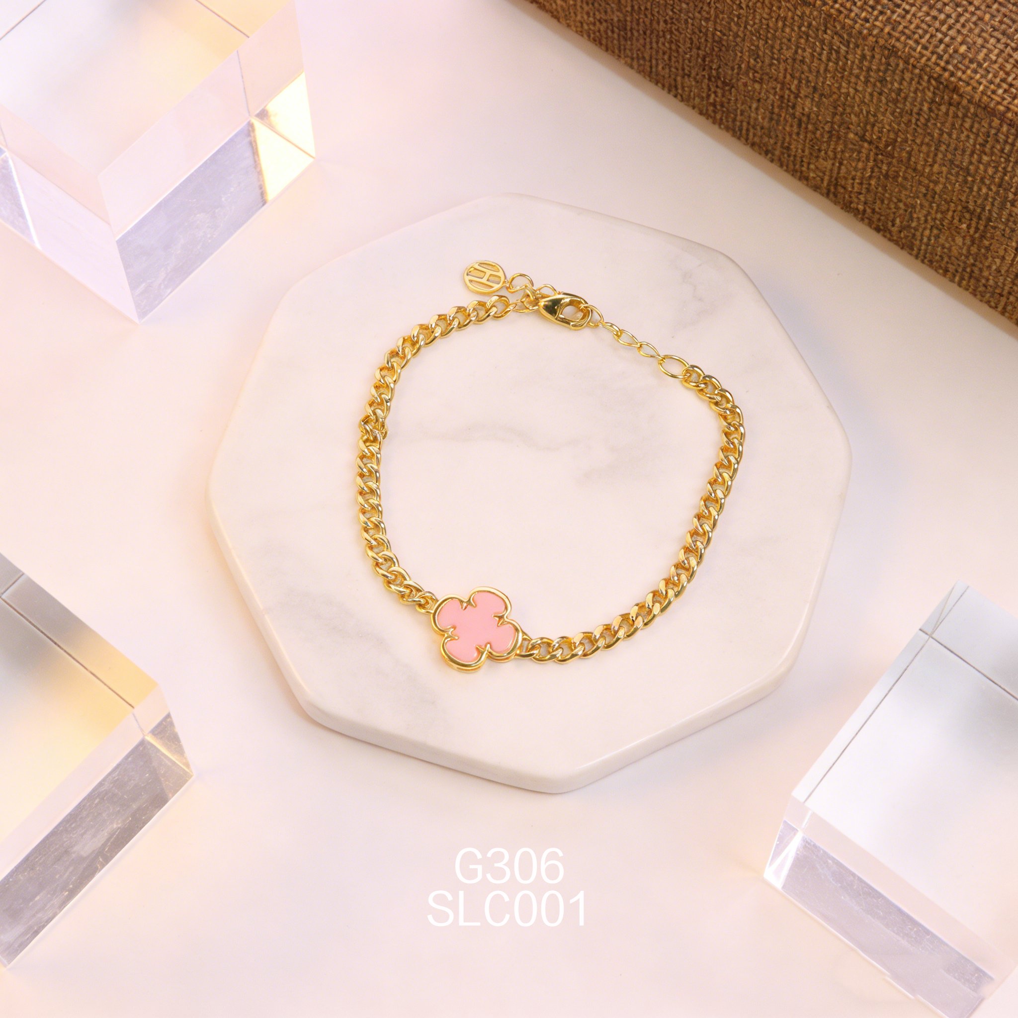 Bracciale placcato oro con Abalone