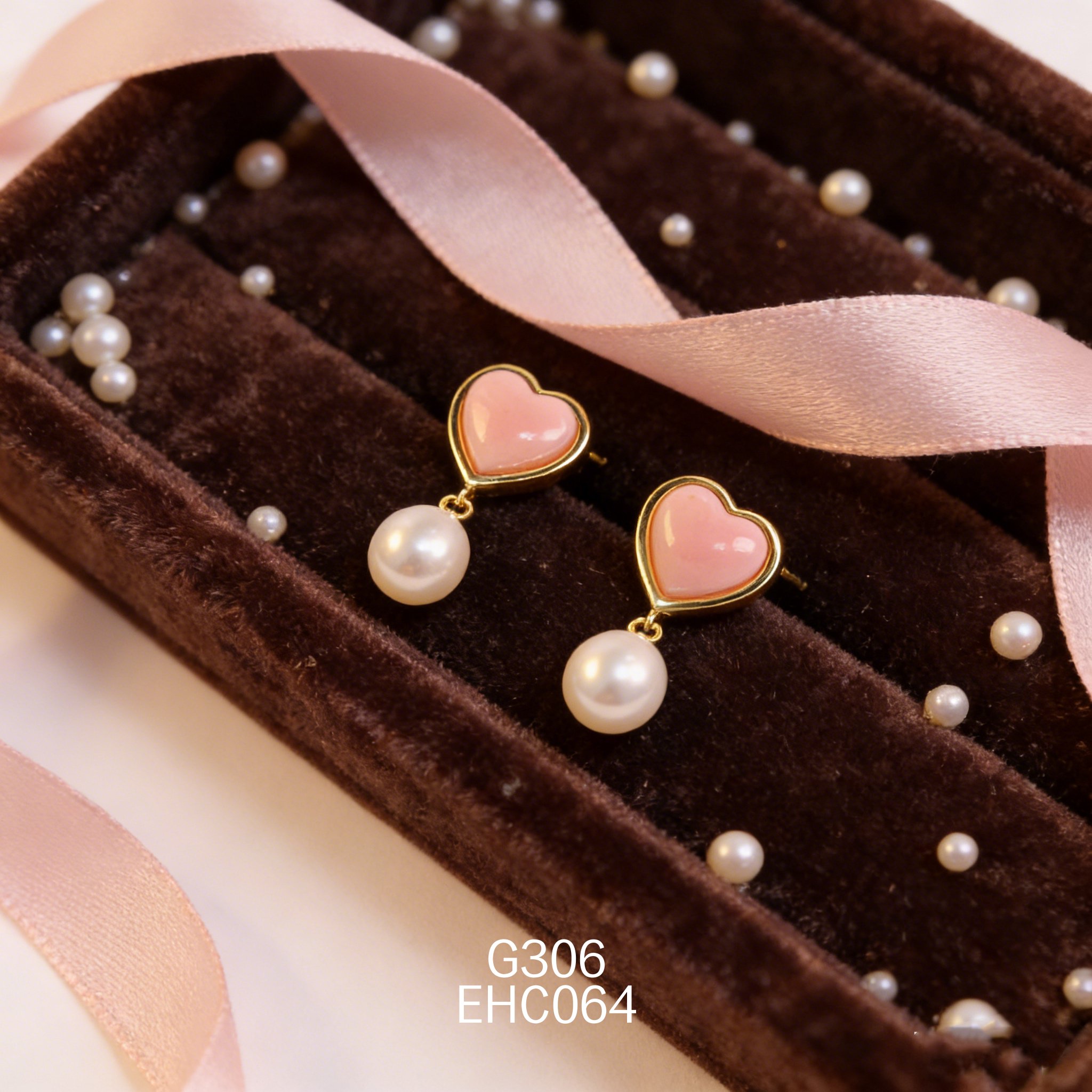 Gold-plated Abalone Pearl Earrings